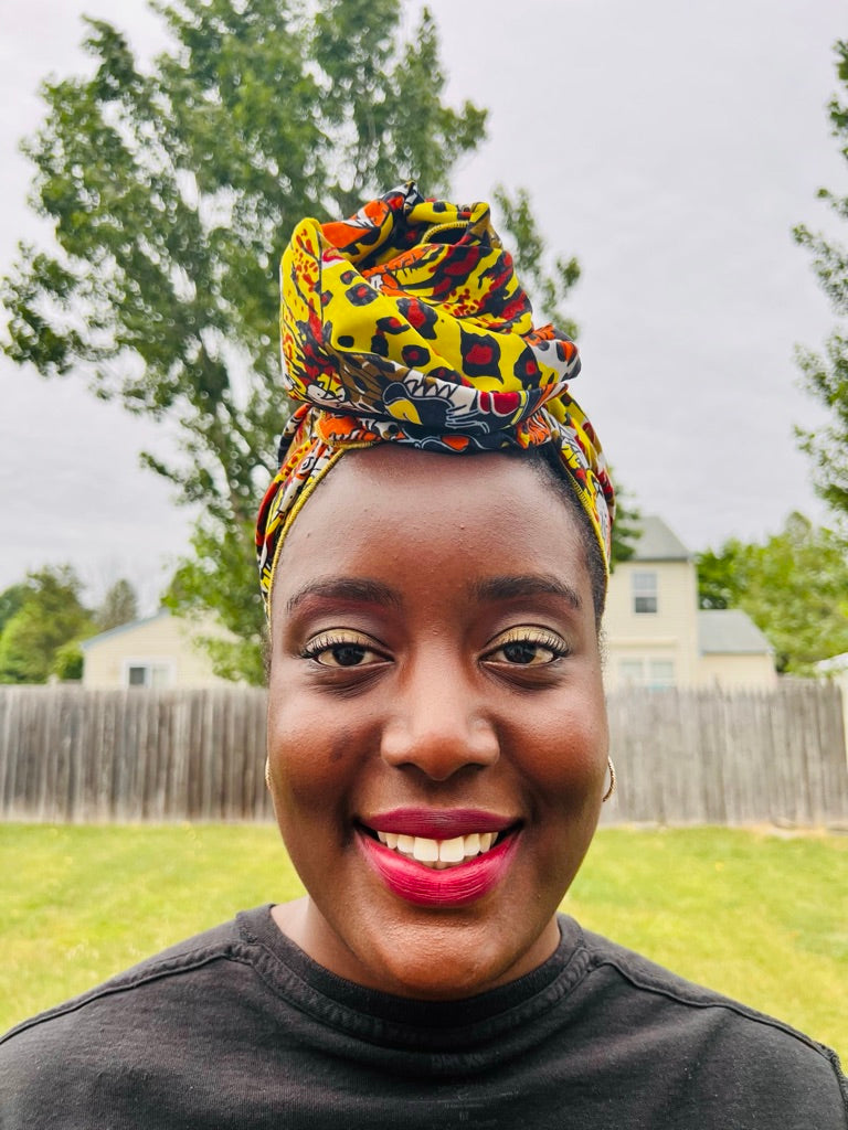 Tigers, Tigers, Tigers Satin Lined Head Wrap (60 x 14 inches)